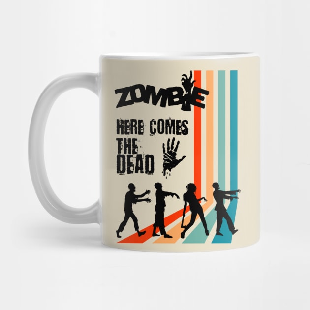 Retro Zombie, classic movie, here comes the dead by Teessential